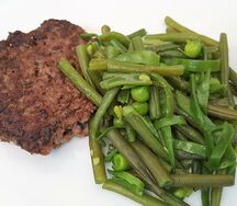 Steak aux haricots verts