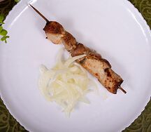 Шашлык на шпажке cвинoй