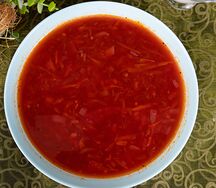 Борщ со сметаной