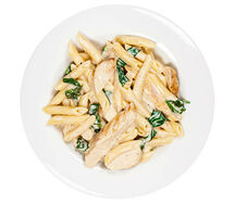 Penne aux cèpes et poulet