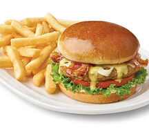 Assiette burger poulet