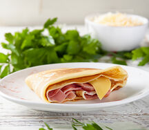 Блин с ветчиной и сыром