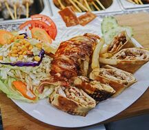 Mexicaine, frite, salade