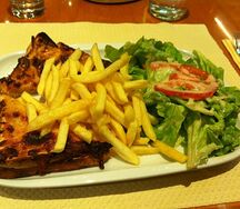 Francisco, frite, salade