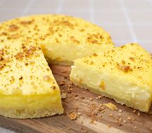 Персиковый чизкейк, половинка