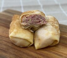 Блинчики с ветчиной и сыром