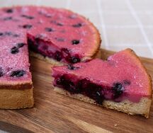 Тарт с черной смородиной, половинка