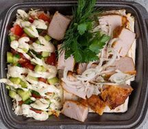 Ланч бокс Сырный со свининой М130