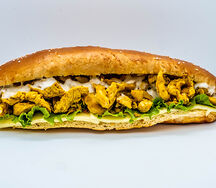 Menu sub poulet curry