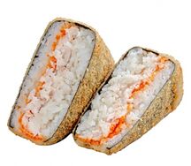 Жареный онигири с курицей