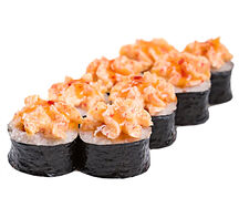 Ролл запеченный с крабом