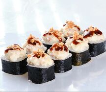 Ролл Запеченный Чикен-чиз с арахисом