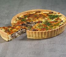 Киш грибы, картофель