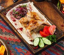 Шашлык из перепелов с овощами