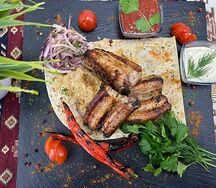 Шашлык из свиных ребер