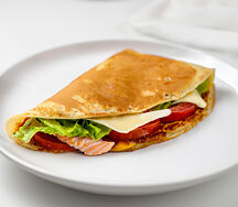 Блин Цезарь с лососем