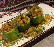 Кабачки фаршированные мясные