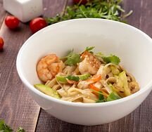 Удон кокосовая креветка 