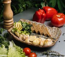 Филе сельди с отварным картофелем  