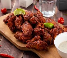 Килограмм классических крыльев в соусе BBQ