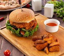 Бургер хрустящая курочка 