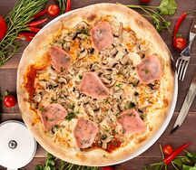 Пицца Ветчина-грибы 