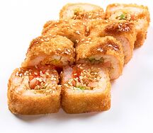 Жареный розовый с угрем