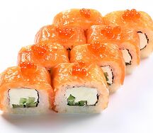 Филадельфия с красной икрой