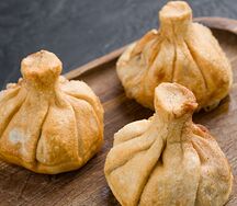 Хинкали из свинины жареные