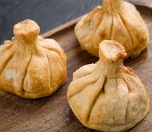 Хинкали из говядины жареные