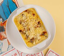 Лазанья со сметаной и грибами