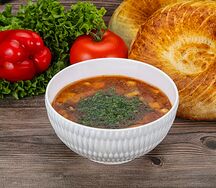 Суп харчо с тефтелями