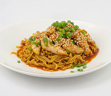 Удон с курицей терияки