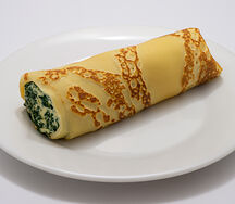 Блины со шпинатом