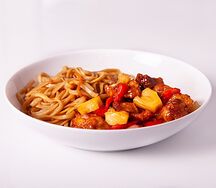 Свинина по-азиатски с ананасами