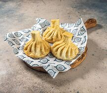 Хинкали жареные с говядиной