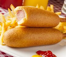 Корн-дог с молочной сосиской