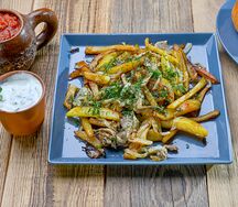 Жареный картофель с грибами