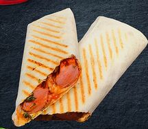 В лаваше с молочной сосиской