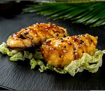 Запеченные мидии в сырном соусе 