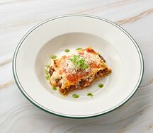 Лазанья с мясным рагу