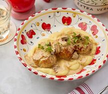 Котлеты из цыпленка с соусом горгонзола