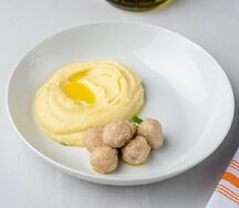 Куриные польпетте с картофельным пюре