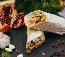 Двойная шаурма с курицей