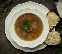 Грибная похлебка с голландской крупой