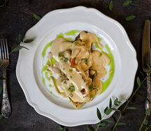 Окунь с кабачком