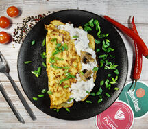 Брамборак с жюльеном из лесных грибов