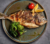 Дорадо на мангале