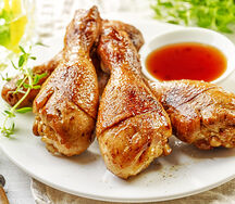 Голень куриная на мангале