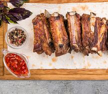 Ребра свиные на мангале